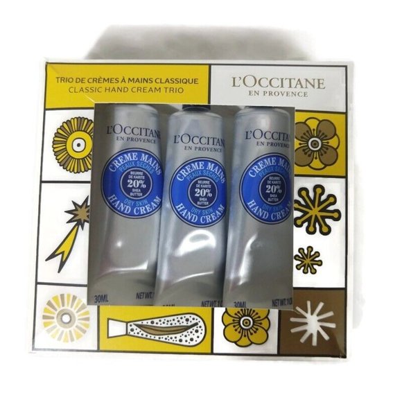 L’Occitane 20% Shea Butter Hand Cream Trio Gift Set 30ML X 3 NIB - Picture 1 of 4